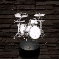 Dobszerkó 7 színű valósághű 3D led lámpa