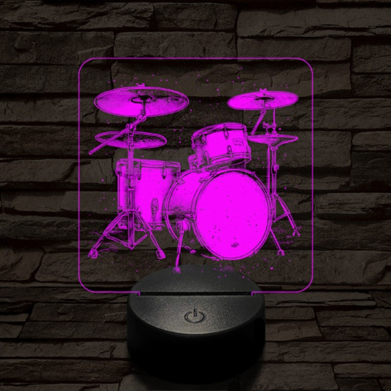 Dobszerkó 7 színű valósághű 3D led lámpa