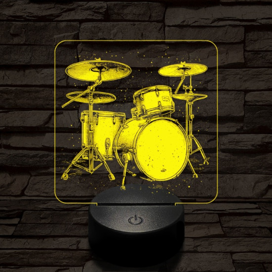 Dobszerkó 7 színű valósághű 3D led lámpa