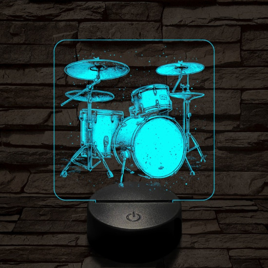 Dobszerkó 7 színű valósághű 3D led lámpa