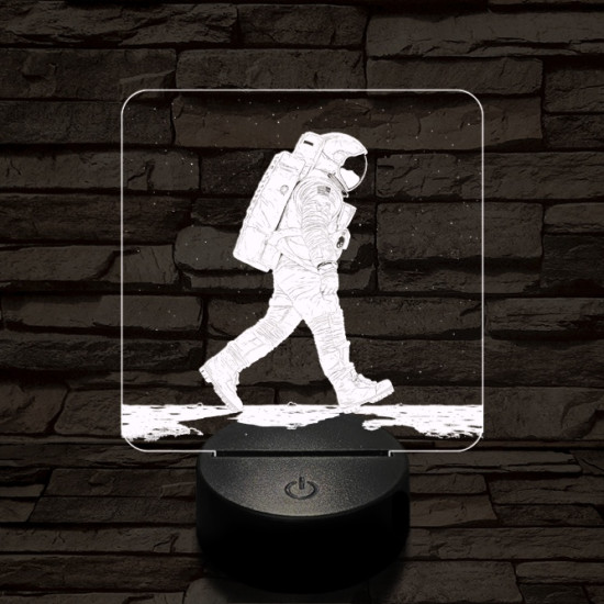 Holdséta 7 színű valósághű 3D led lámpa