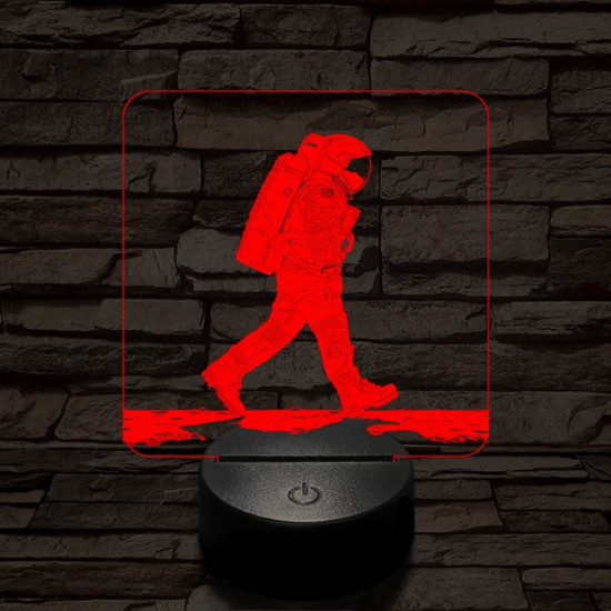 Holdséta 7 színű valósághű 3D led lámpa