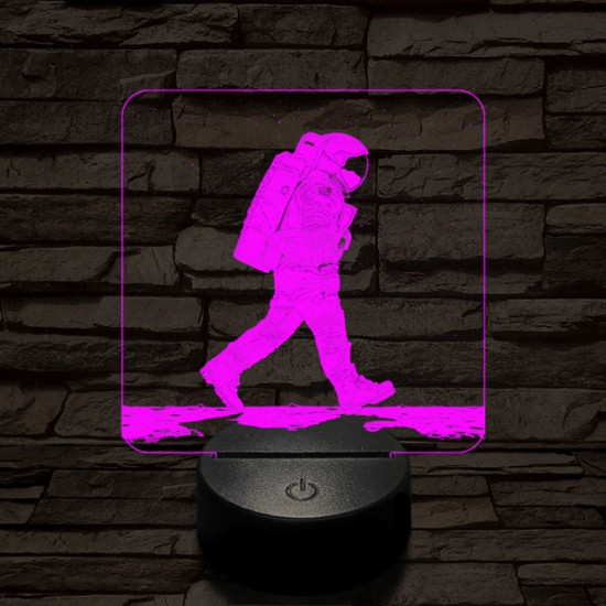 Holdséta 7 színű valósághű 3D led lámpa