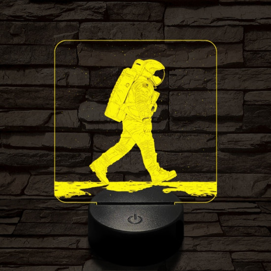 Holdséta 7 színű valósághű 3D led lámpa