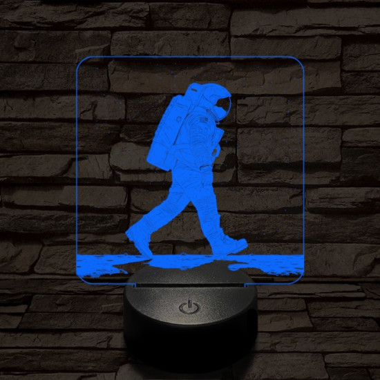 Holdséta 7 színű valósághű 3D led lámpa