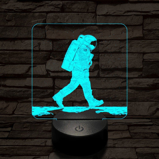 Holdséta 7 színű valósághű 3D led lámpa