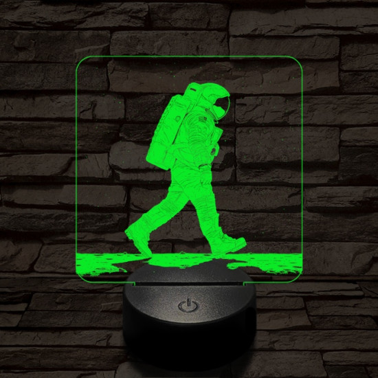 Holdséta 7 színű valósághű 3D led lámpa