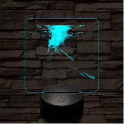 Búvár 3D led lámpa