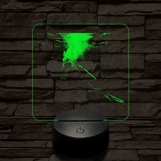 Búvár 3D led lámpa