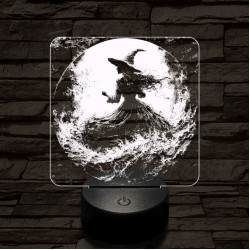 Az éj nővére 7 színű valósághű 3D led lámpa