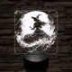 Az éj nővére 7 színű valósághű 3D led lámpa