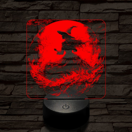 Az éj nővére 7 színű valósághű 3D led lámpa