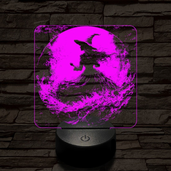 Az éj nővére 7 színű valósághű 3D led lámpa