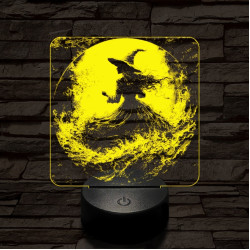 Az éj nővére 7 színű valósághű 3D led lámpa