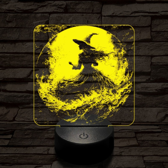 Az éj nővére 7 színű valósághű 3D led lámpa