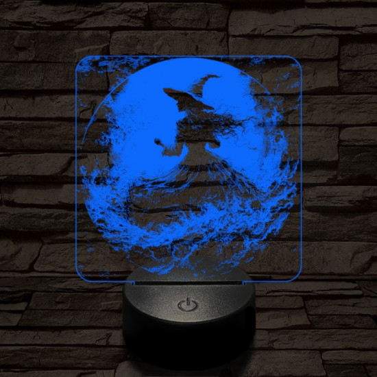 Az éj nővére 7 színű valósághű 3D led lámpa