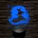 Az éj nővére 7 színű valósághű 3D led lámpa