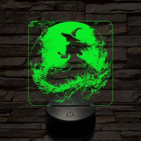 Az éj nővére 7 színű valósághű 3D led lámpa