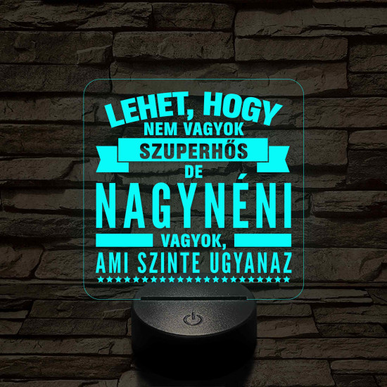 Lehet, hogy nem vagyok szuperhős, de nagynéni vagyok – 7 színű, színváltós LED lámpa