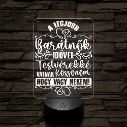 A legjobb barátnők – 7 színű, színváltós LED lámpa