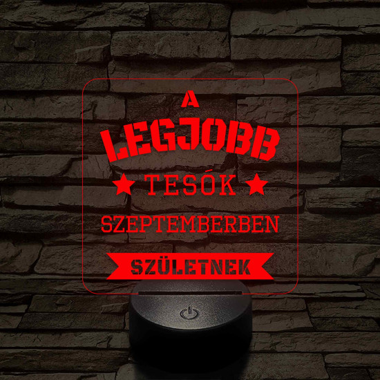 A legjobb tesók – 7 színű színváltós 3D LED lámpa