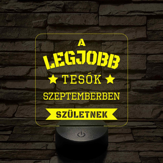 A legjobb tesók – 7 színű színváltós 3D LED lámpa