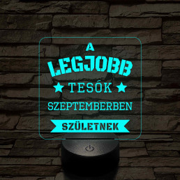 A legjobb tesók – 7 színű színváltós 3D LED lámpa