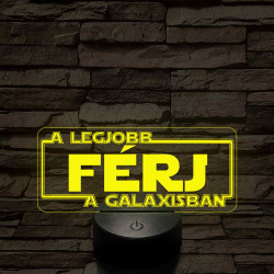 A legjobb férj/feleség a galaxisban – 7 színű színváltós 3D LED lámpa