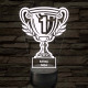 Kupa, te vagy a legjobb! - 7 színű színváltós 3D LED lámpa