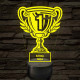 Kupa, te vagy a legjobb! - 7 színű színváltós 3D LED lámpa