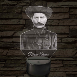 Rózsa Sándor portré – 7 színű, színváltós LED lámpa