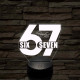 Six 67 seven – 7 színű, színváltós 3D LED lámpa