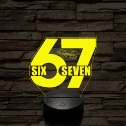 Six 67 seven – 7 színű, színváltós 3D LED lámpa