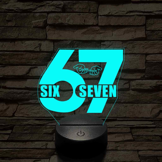 Six 67 seven – 7 színű, színváltós 3D LED lámpa