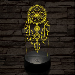 Álomfogó 7 színű 3D led lámpa