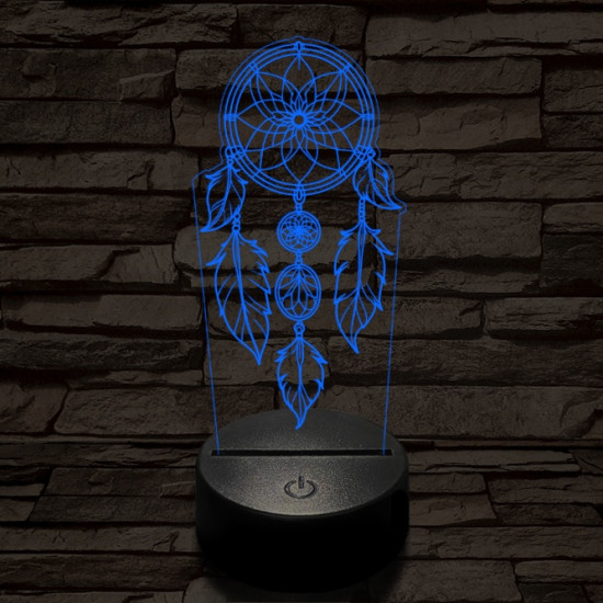 Álomfogó 7 színű 3D led lámpa