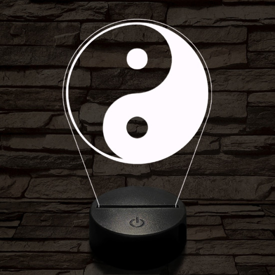 Jin-Jang 7 színű  3D led lámpa