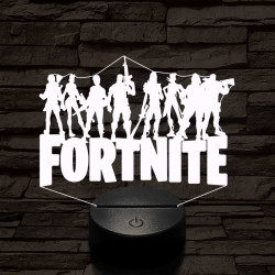 Fortnite alakulat 7 színű 3D led lámpa