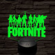 Fortnite alakulat 7 színű 3D led lámpa