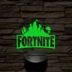 Fortnite videójáték 7 színű 3D led lámpa