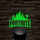 Fortnite videójáték 7 színű 3D led lámpa
