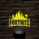 Fortnite videójáték 7 színű 3D led lámpa