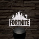 Fortnite videójáték 7 színű 3D led lámpa