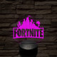 Fortnite videójáték 7 színű 3D led lámpa