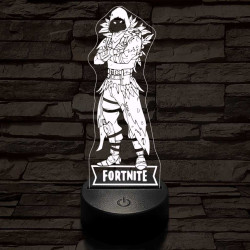 Fortnite Raven logó 7 színű 3D led lámpa