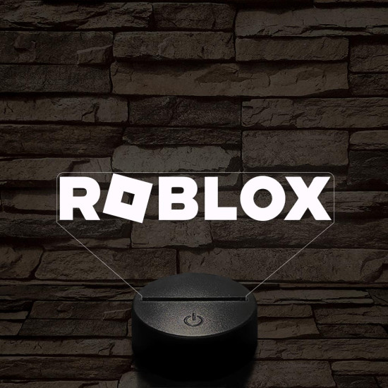 Roblox logo 7 színű 3D led lámpa