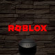 Roblox logo 7 színű 3D led lámpa