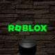Roblox logo 7 színű 3D led lámpa