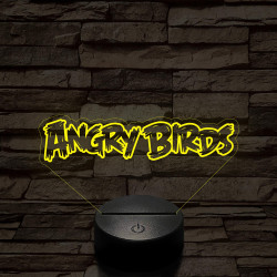 Angry Birds felirat 7 színű 3D led lámpa