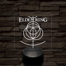 Elden Ring logó 7 színű 3D led lámpa